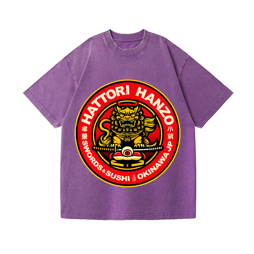 Hattori Hanzo Okinawa Japan Vintage Wash Japanese Design T-Shirt
