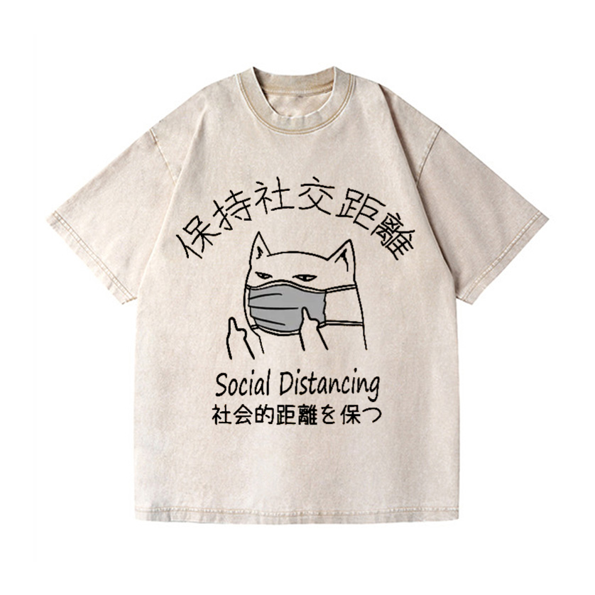 Vintage Wash Japanese Design T-Shirt