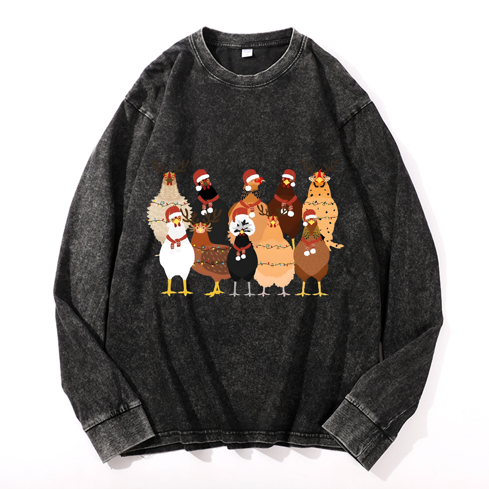 Vintage Cotton Wash Crewneck Sweatshirt