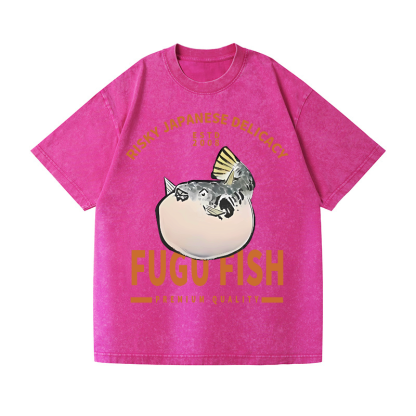 Japan's Risky Eats Vintage Wash Japanese Design T-Shirt