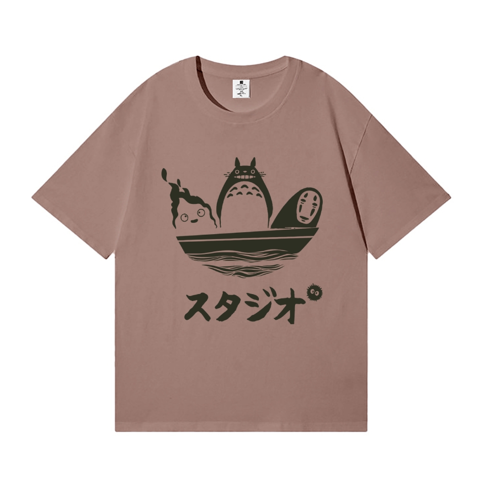 Howl's Moving Castle/My Neighbor Totoro/Spirited Away No Face Kaonashi Ghibli Anime Japanese Style Classic Tee