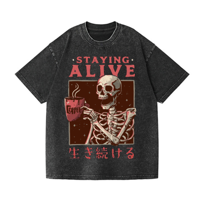 Vintage Wash Japanese Design T-Shirt