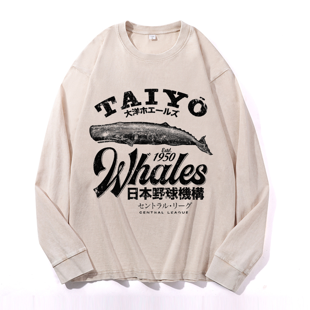 Vintage Cotton Wash Crewneck Sweatshirt