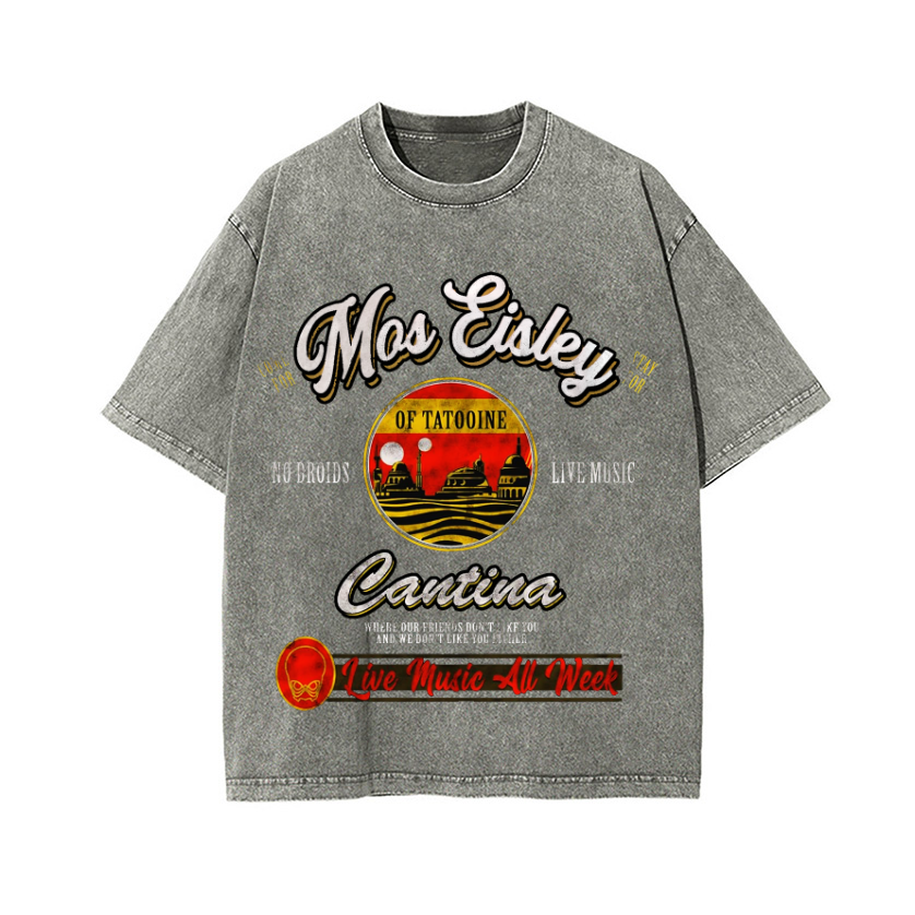 Hokkaido Wave Vintage Wash Japanese Design T-Shirt