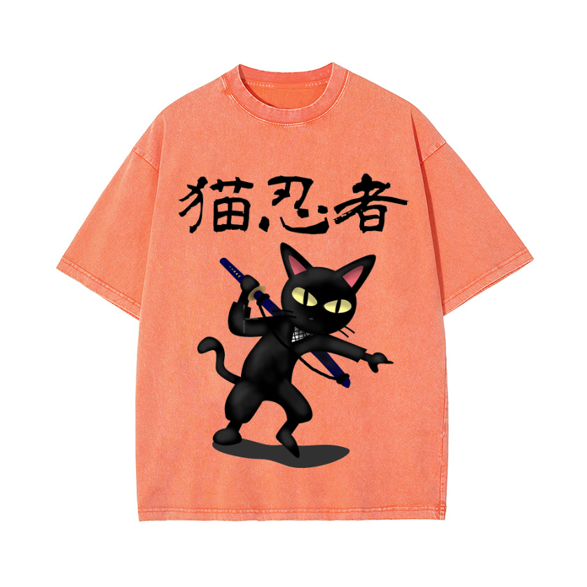 Vintage Wash Japanese Design T-Shirt