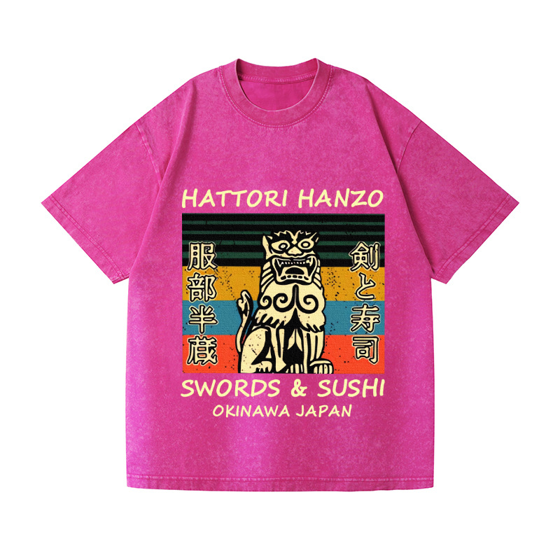 Hattori Hanzo Vintage Wash Japanese Design T-Shirt