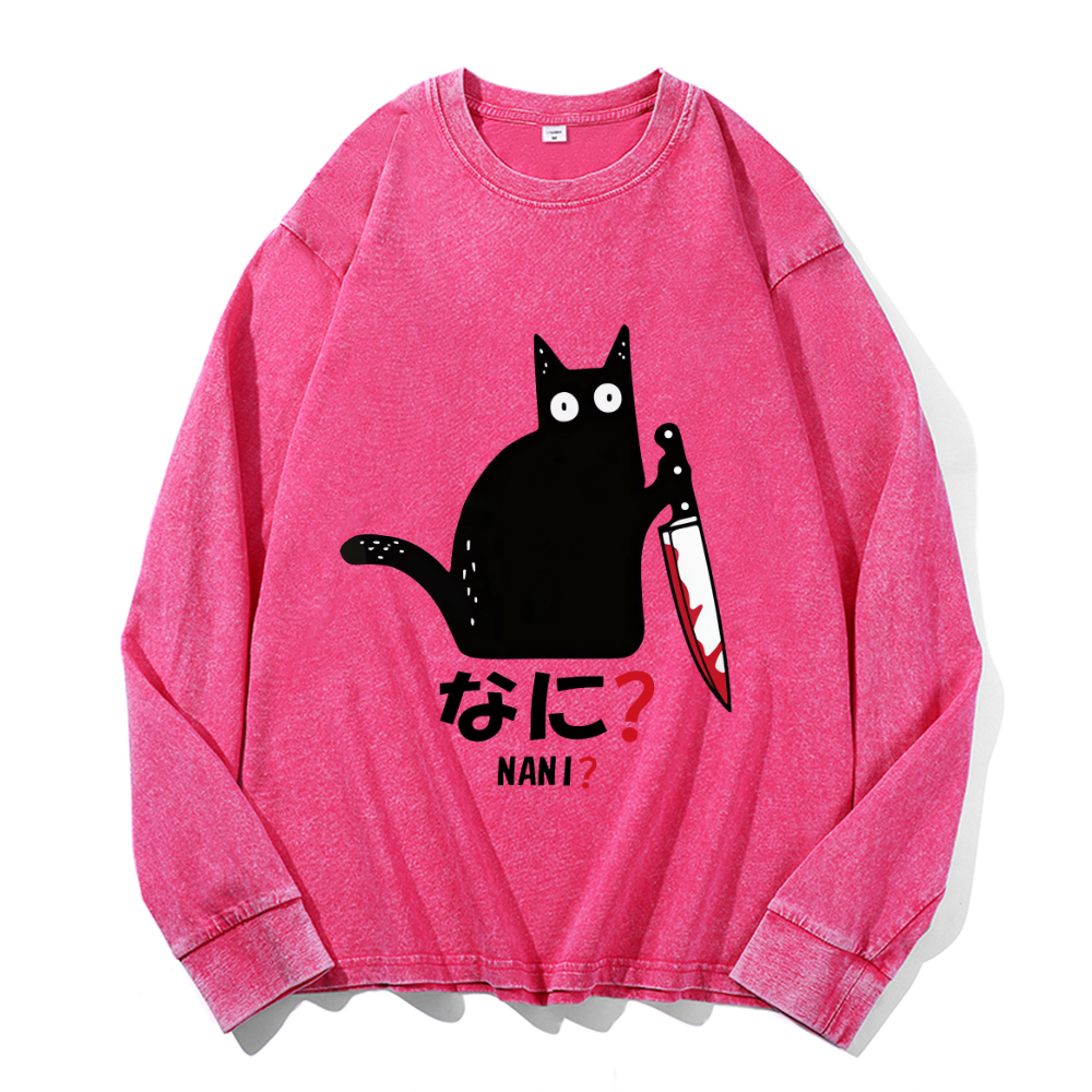 Vintage Cotton Wash Crewneck Sweatshirt