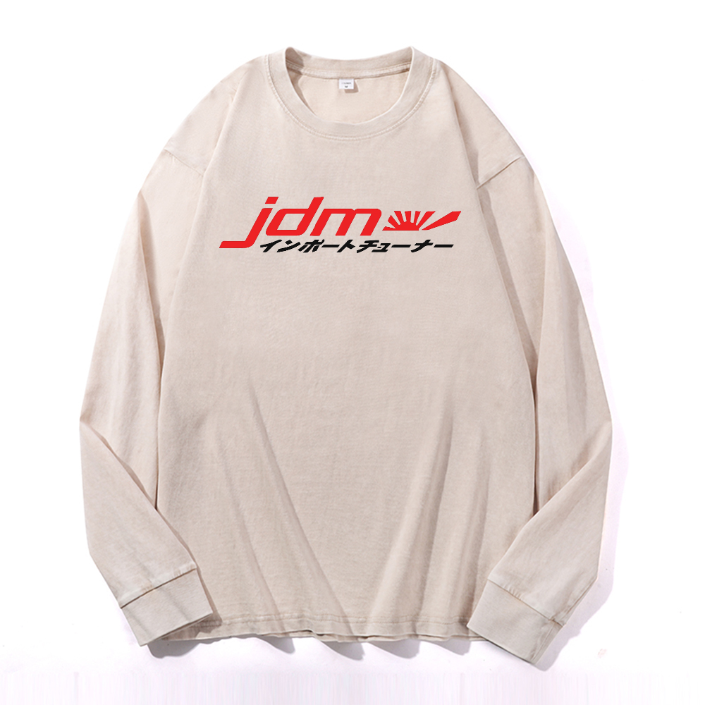 Vintage Cotton Wash Crewneck Sweatshirt