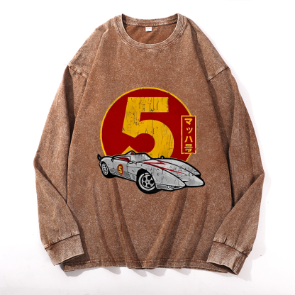 Vintage Cotton Wash Crewneck Sweatshirt