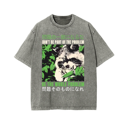 Be the Solution Vintage Wash Japanese Design T-Shirt