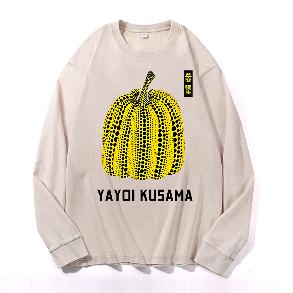 Yayoi Kusama Vintage Cotton Wash Crewneck Sweatshirt