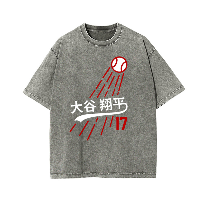 Shohei Ohtani Vintage Wash Japanese Design T-Shirt