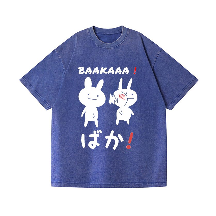 The Rabbits' Dissatisfaction Vintage Wash Japanese Design T-Shirt