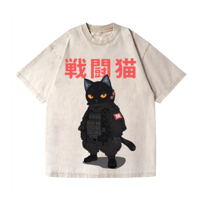 Vintage Wash Japanese Design T-Shirt