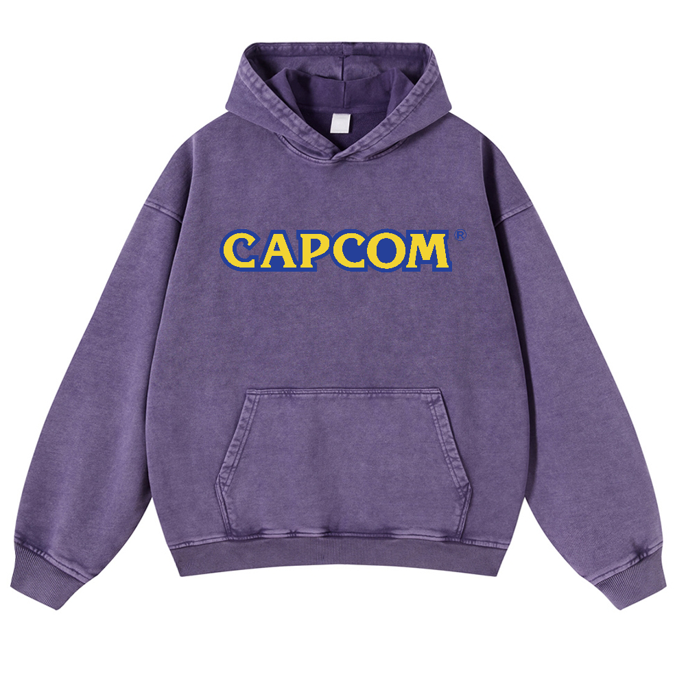 Capcom Vintage Washed Thick Cotton Hoodie