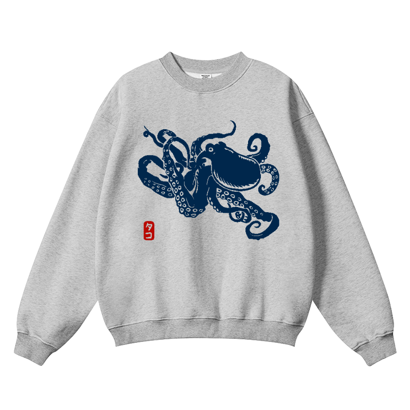 Octopus Wrinkle-Resistant Crewneck Sweatshirt