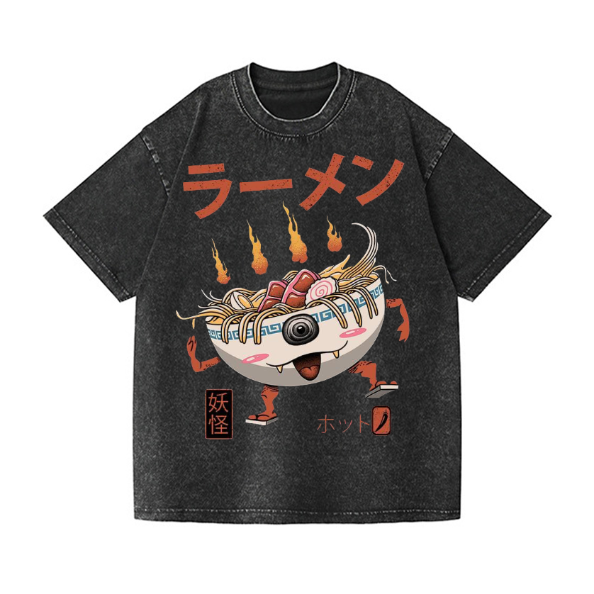 Vintage Wash Japanese Design T-Shirt