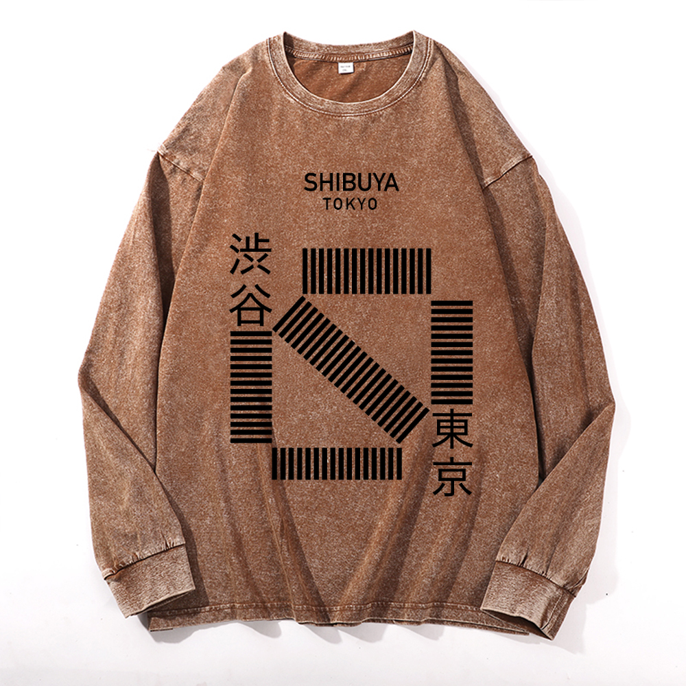 Vintage Cotton Wash Crewneck Sweatshirt