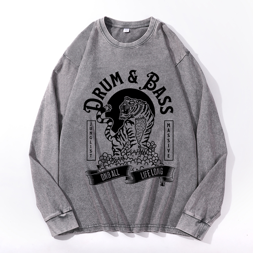 Vintage Cotton Wash Crewneck Sweatshirt