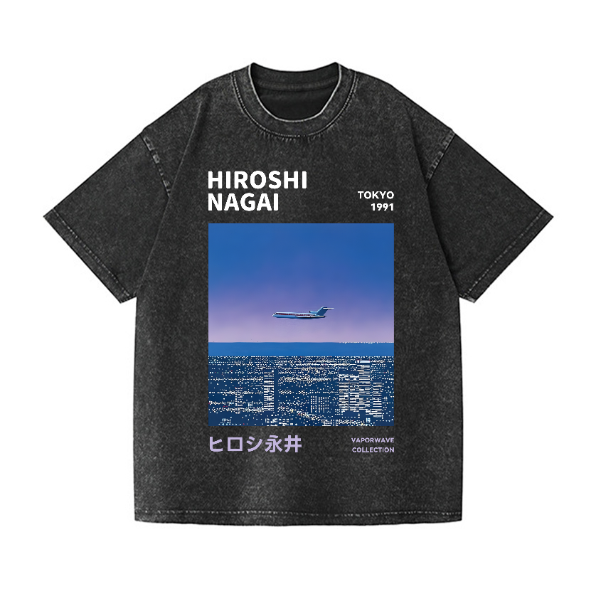 Hiroshi Nagai Vintage Wash Japanese Design T-Shirt