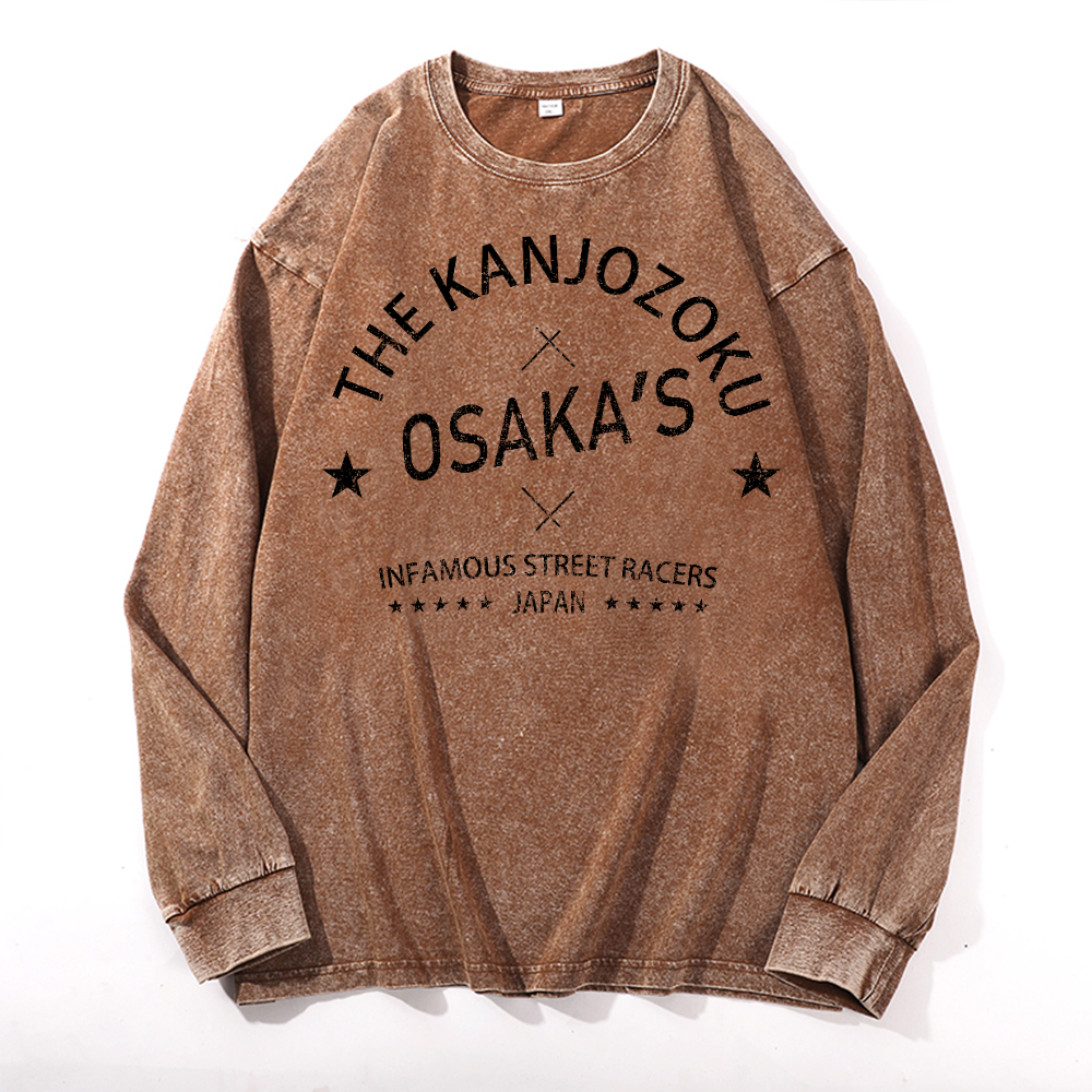 Osaka Vintage Cotton Wash Crewneck Sweatshirt