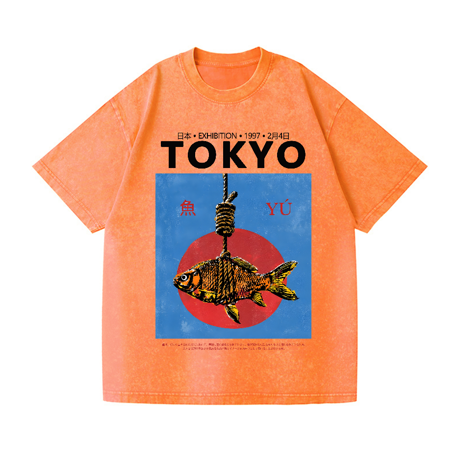 Tokyo Fish Vintage Wash Japanese Design T-Shirt