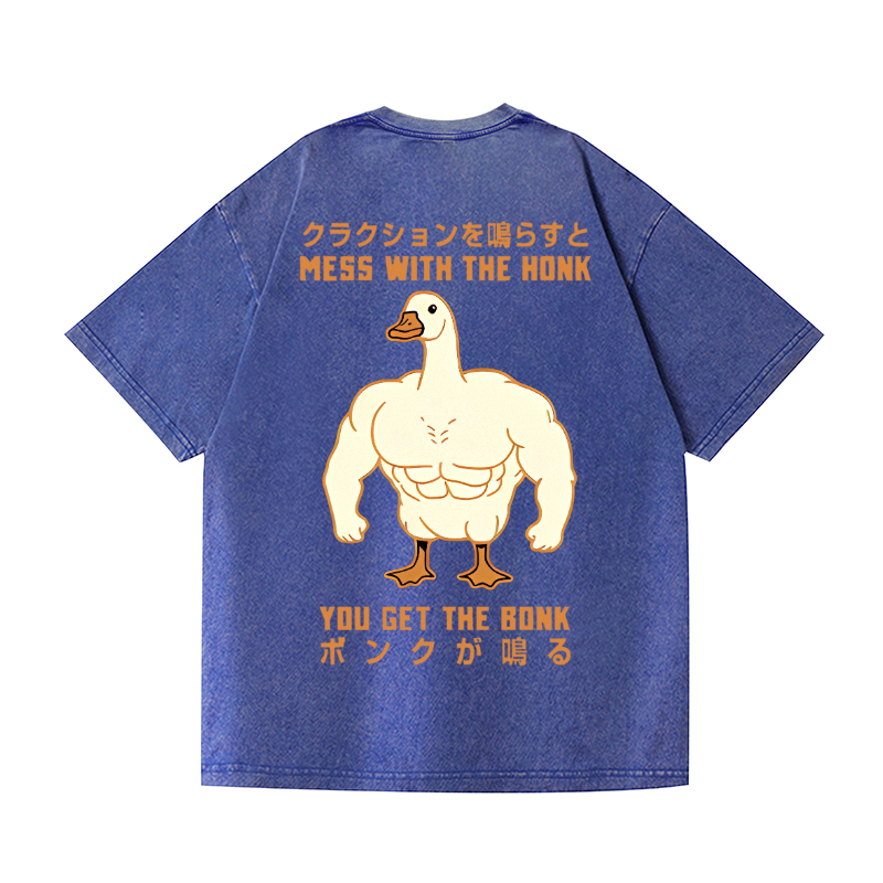 Goose Vintage Wash Japanese Design Back Art T-Shirt