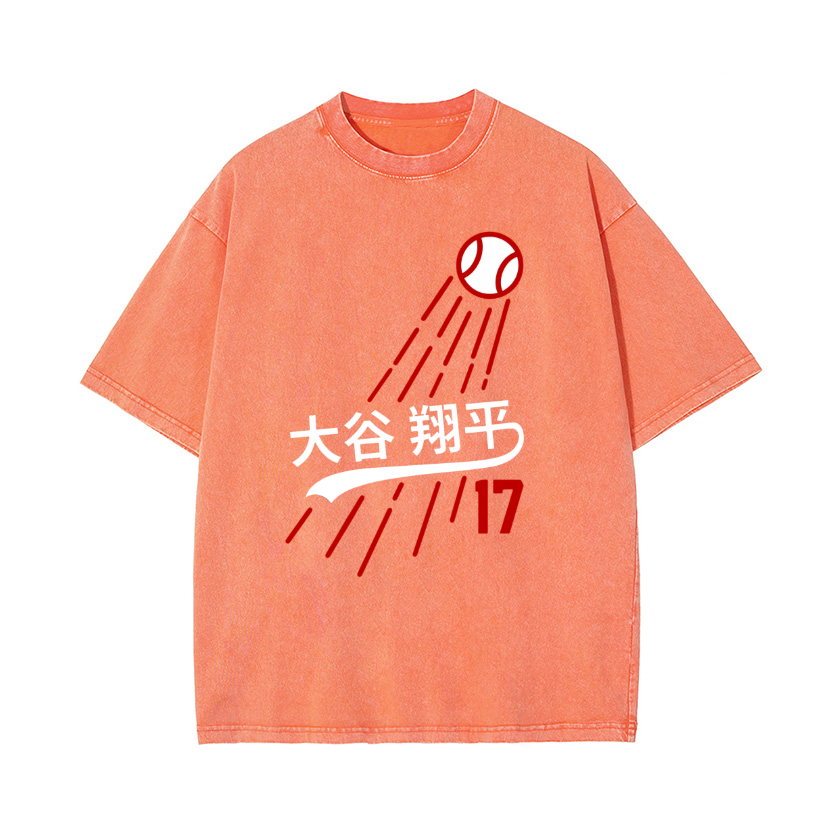Shohei Ohtani Vintage Wash Japanese Design T-Shirt