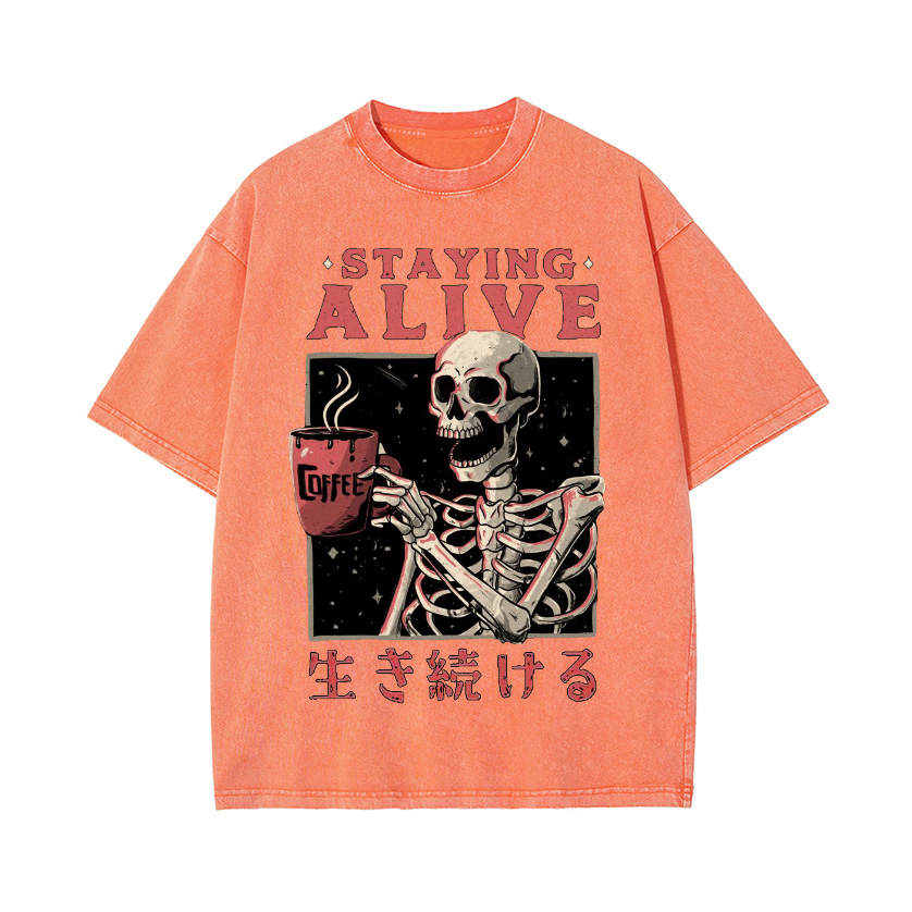 Vintage Wash Japanese Design T-Shirt