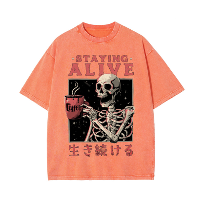 Vintage Wash Japanese Design T-Shirt