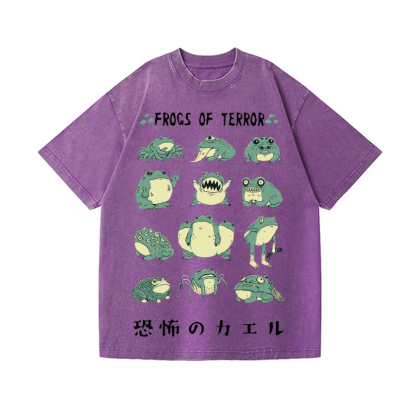 FrogVintage Wash Japanese Design T-Shirt