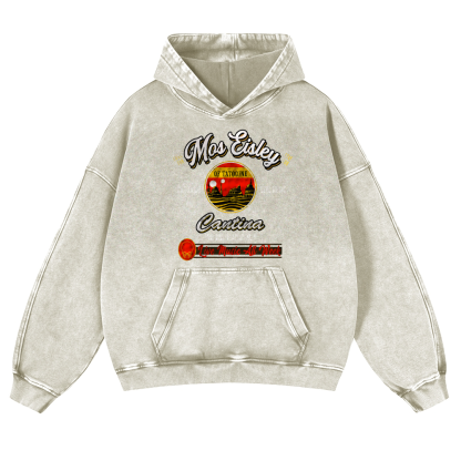 Mos Eisley Cantina Vintage Washed Thick Cotton Hoodie