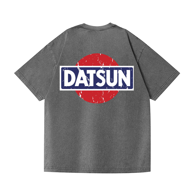 Datsun Vintage Wash Japanese Design Back Art T-Shirt