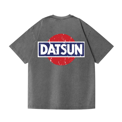 Datsun Vintage Wash Japanese Design Back Art T-Shirt
