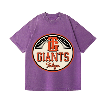 Tokyo Giants Vintage Wash Japanese Design T-Shirt