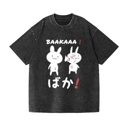 The Rabbits' Dissatisfaction Vintage Wash Japanese Design T-Shirt