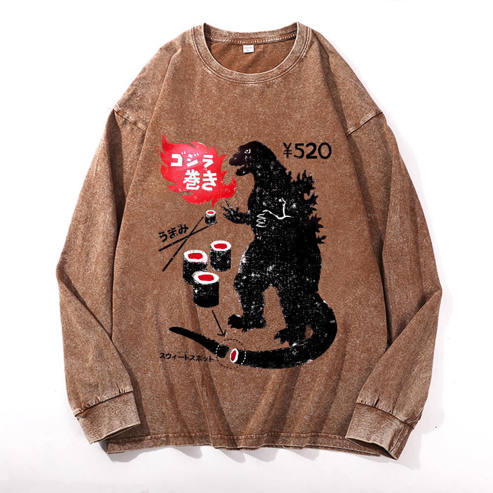 Vintage Cotton Wash Crewneck Sweatshirt