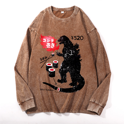 Vintage Cotton Wash Crewneck Sweatshirt