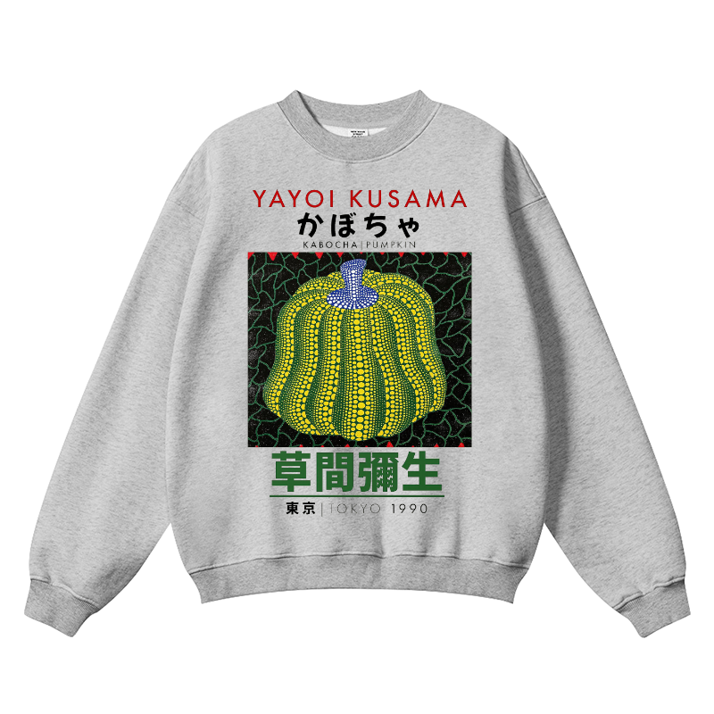 Yayoi Kusama Pumpkin Wrinkle-Resistant Crewneck Sweatshirt