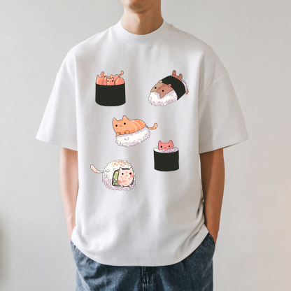 Sushi Cat Japanese Style Classic Tee