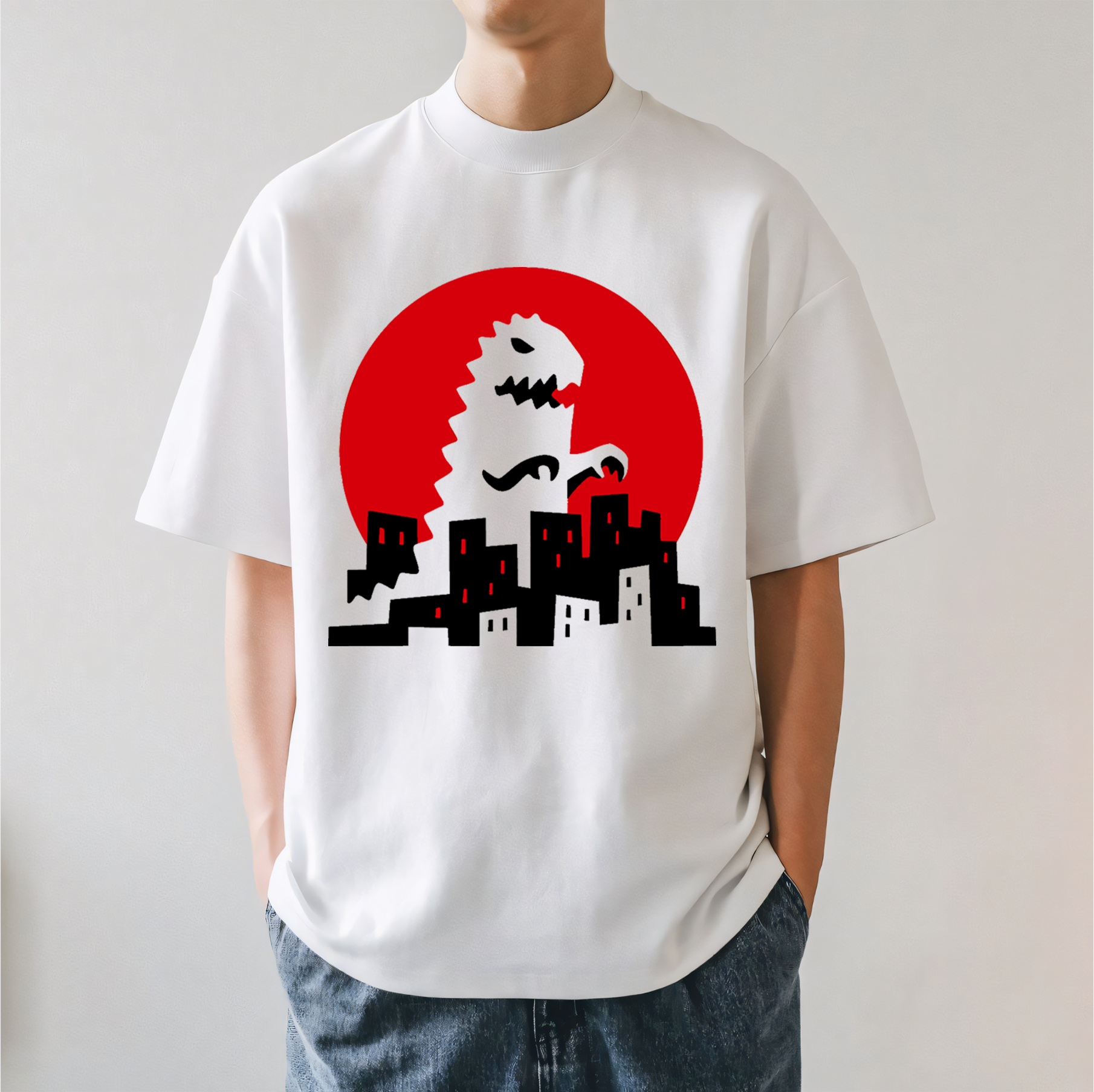 Godzilla Japanese Style Classic Tee