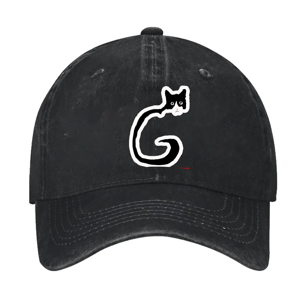Cat Vintage Cotton Cap