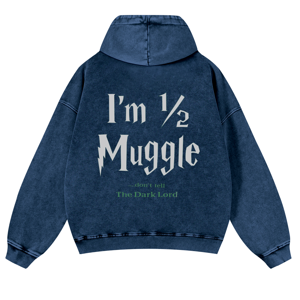 Don’t Tell The Dark Lord Vintage Washed Cotton Back Art Hoodie