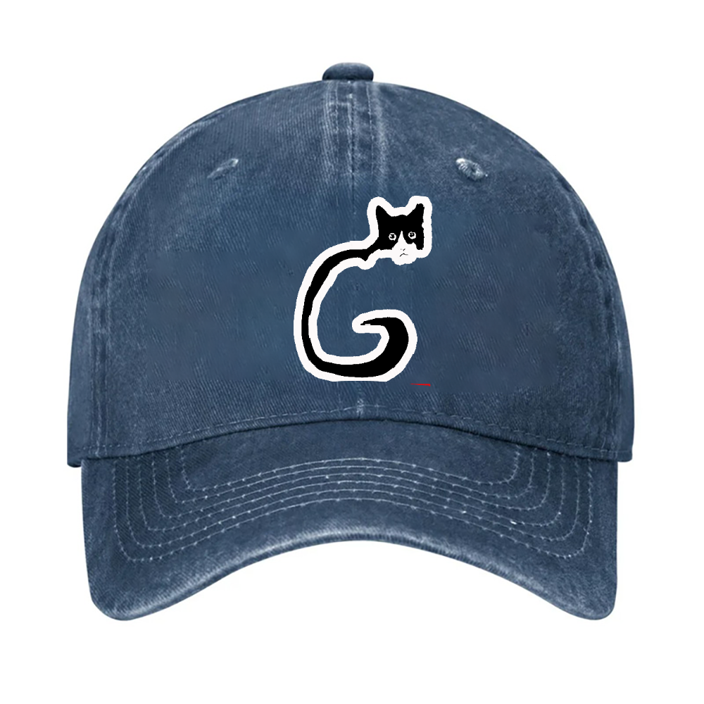 Cat Vintage Cotton Cap