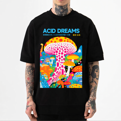 Yayoi Kusama Mushrooms Japanese Style Classic Tee