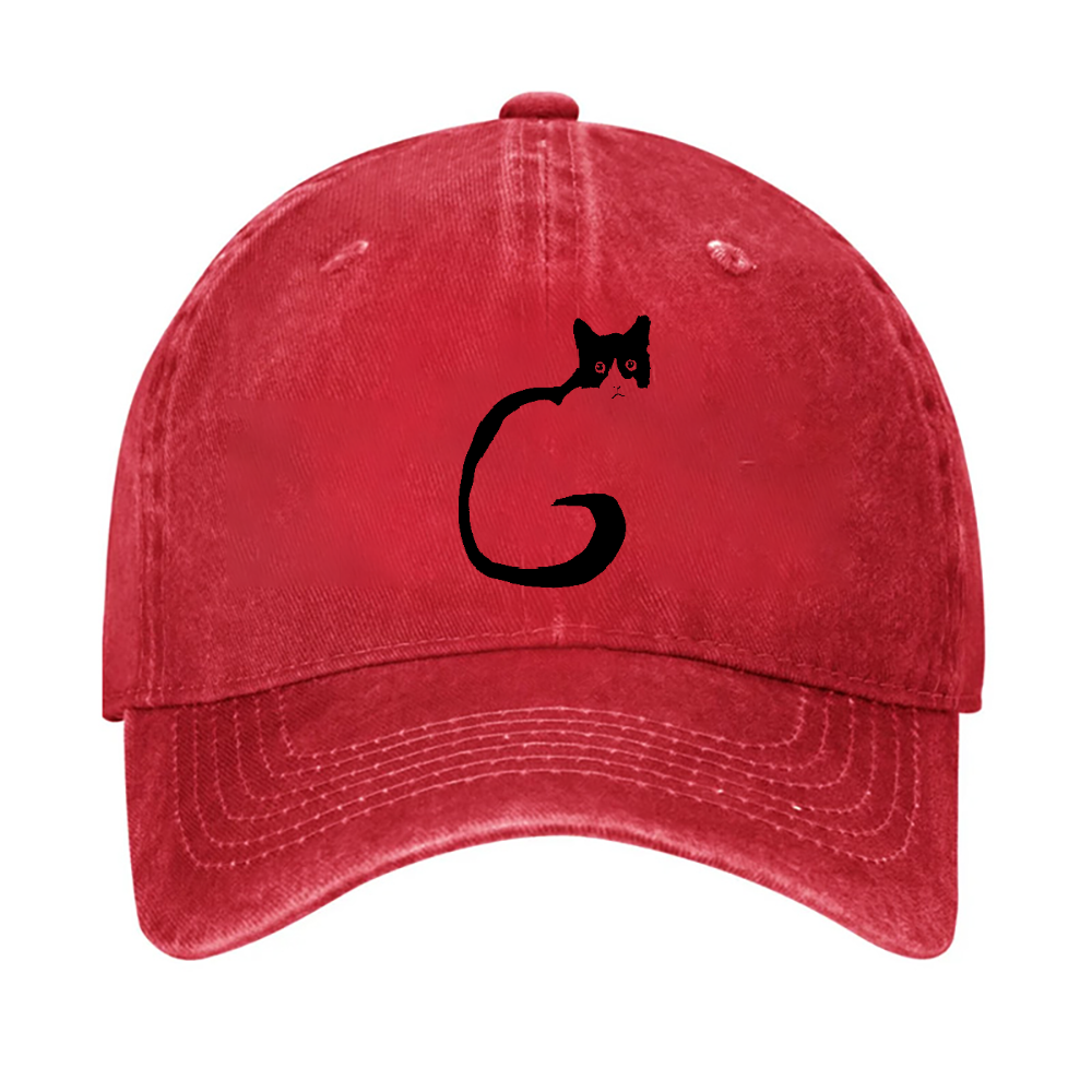 Cat Vintage Cotton Cap