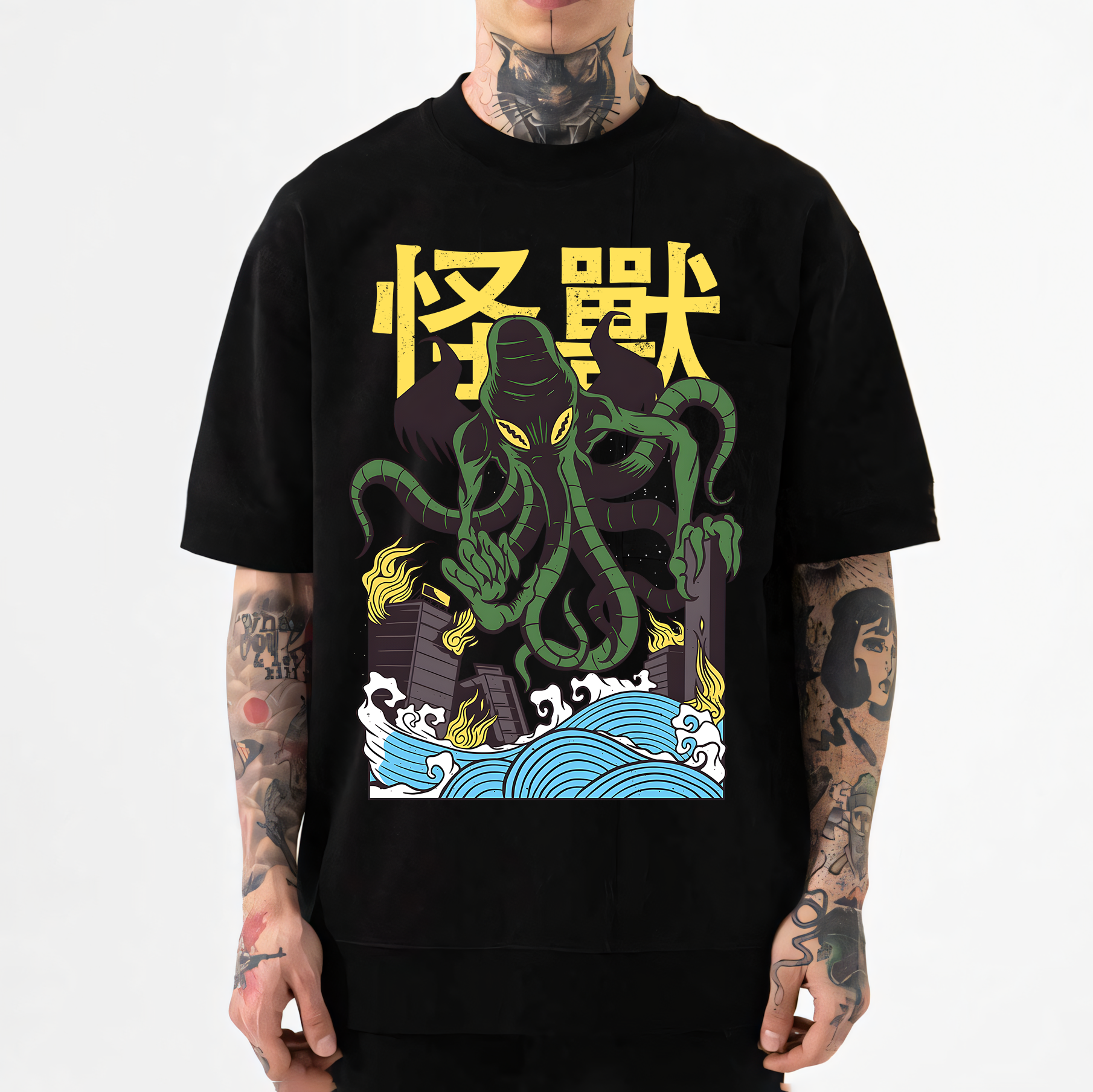 Octopus Monster Japanese Style Classic Tee