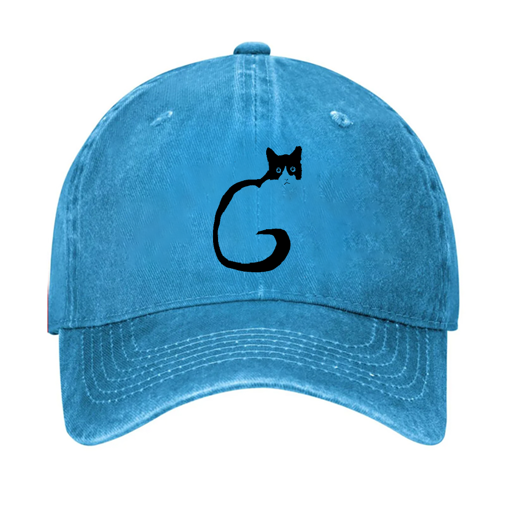 Cat Vintage Cotton Cap