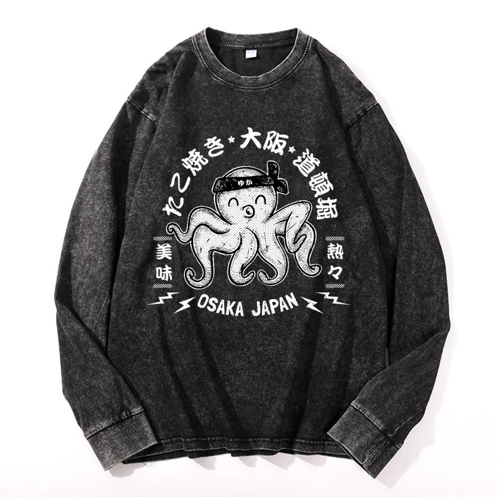 Vintage Cotton Wash Crewneck Sweatshirt