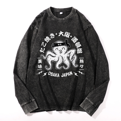 Vintage Cotton Wash Crewneck Sweatshirt